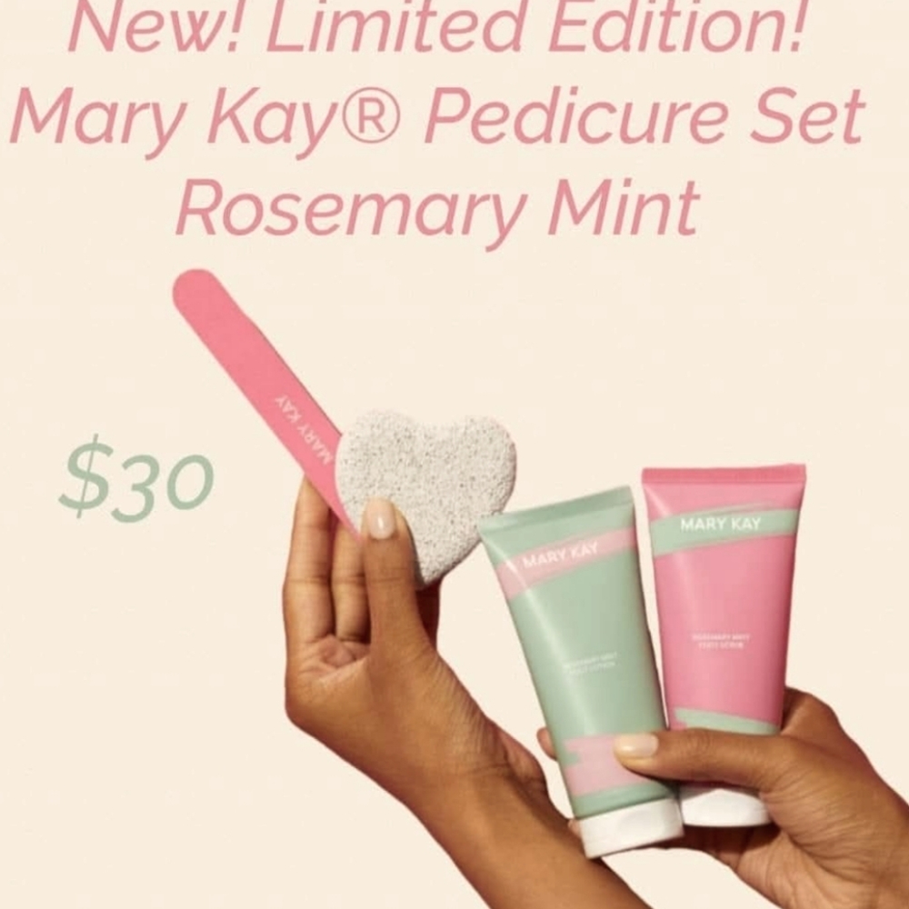 Mary Kay Limited Edition Pedicure Set Rosemary Mint